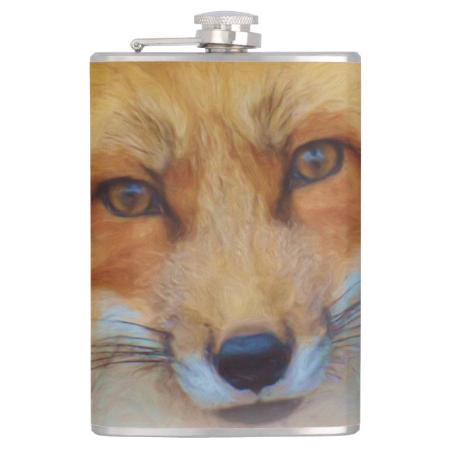 Red Fox Flask (Front)