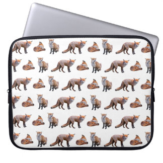 Red Fox Frenzy Laptop Sleeve