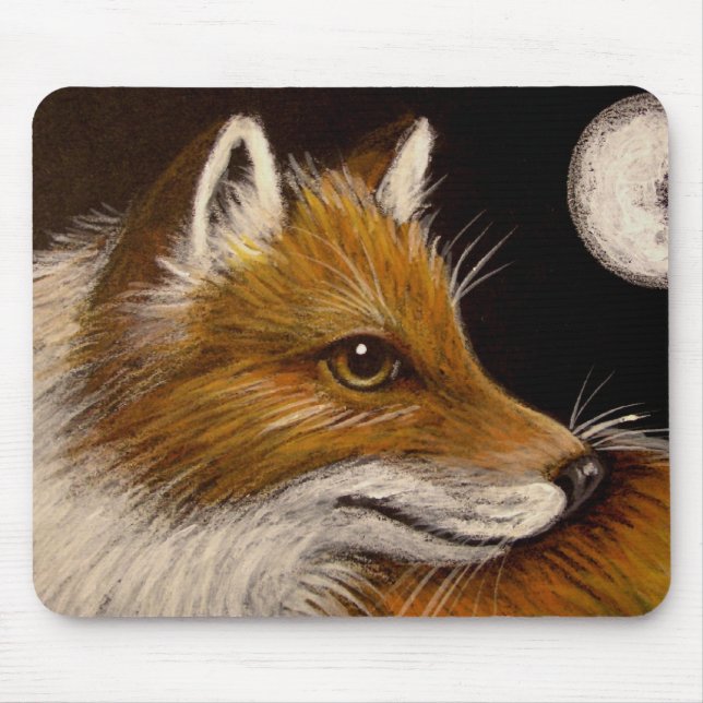 RED FOX - FULL MOON Mousepad (Front)
