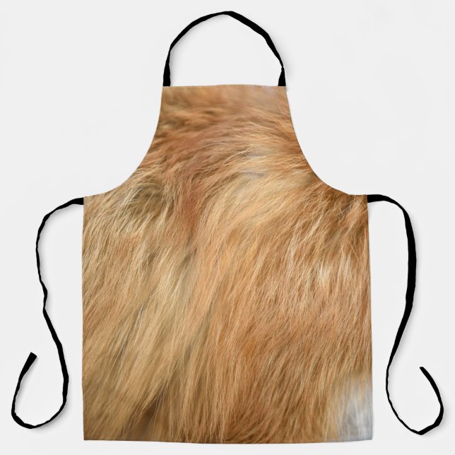 Red Fox Fur Pattern Tile Apron (Front)