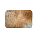 Red Fox Fur Pattern Tile Bath Mat