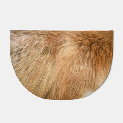 Red Fox Fur Pattern Tile Doormat