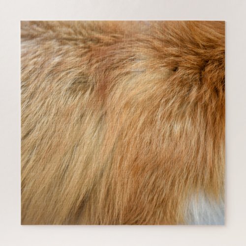 Red Fox Fur Pattern Tile Jigsaw Puzzle