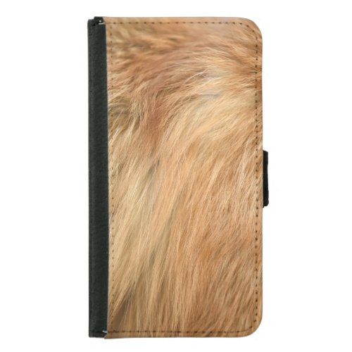 Red Fox Fur Pattern Tile Samsung Galaxy S5 Wallet Case