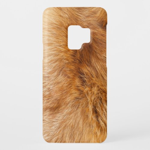 Red Fox Fur Textured Background Case_Mate Samsung Galaxy S9 Case