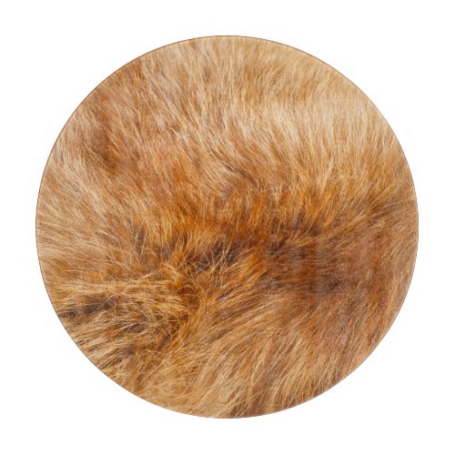 Red Fox Fur Textured Background Cutting Board