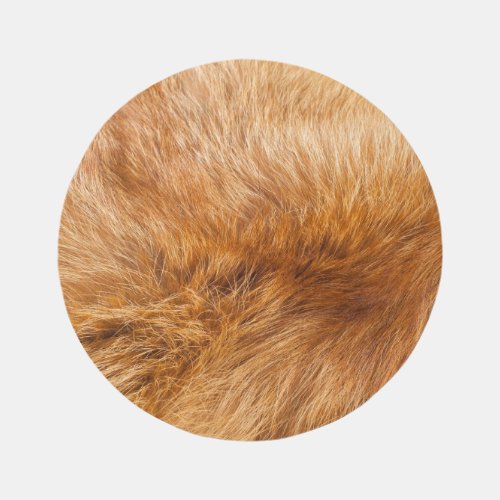 Red Fox Fur Textured Background Rug