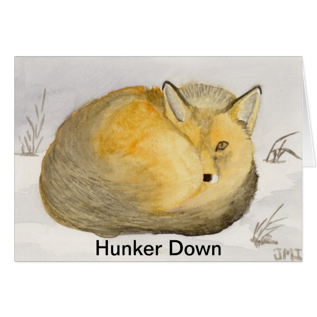 Red Fox Get Well Cards (Front Horizontal)