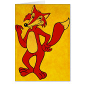 Red Fox Greeting Card (Front)