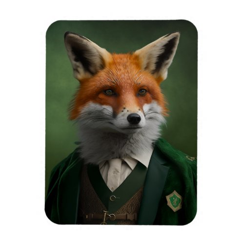 Red Fox in a Green St. Patrick's Day Suit Magnet