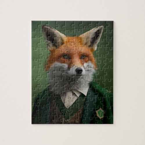 Red Fox in a Green Suit  Jigsaw Puzzle