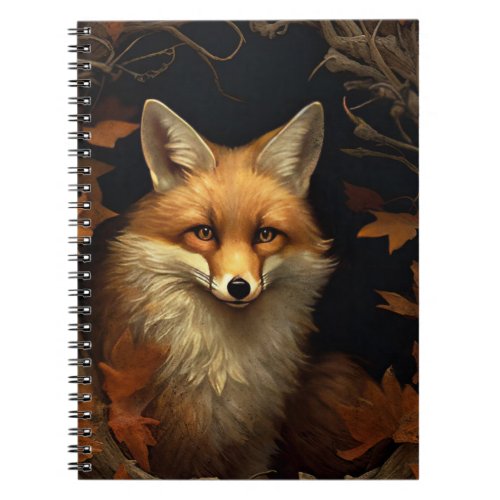 Red Fox in Autumn Notebook