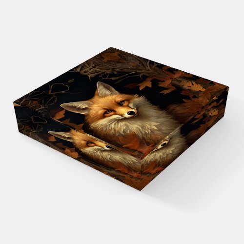Red Fox in Autumn Paperweight