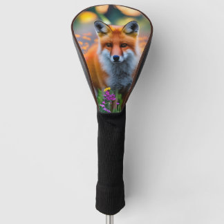 Red Fox in Field of Wildflowers Golf Head Cover