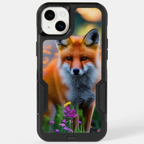 Red Fox in Field of Wildflowers   OtterBox iPhone 14 Plus Case