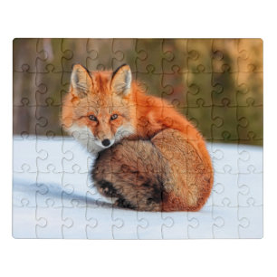 Red Fox In Snow   Yukon Jigsaw Puzzle
