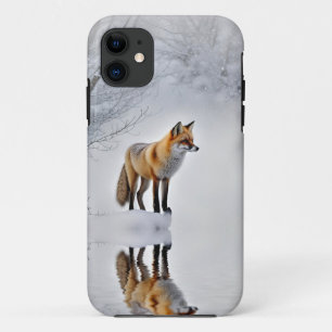 Red Fox in the Snow Cute and Beautiful iPhone 11 Case