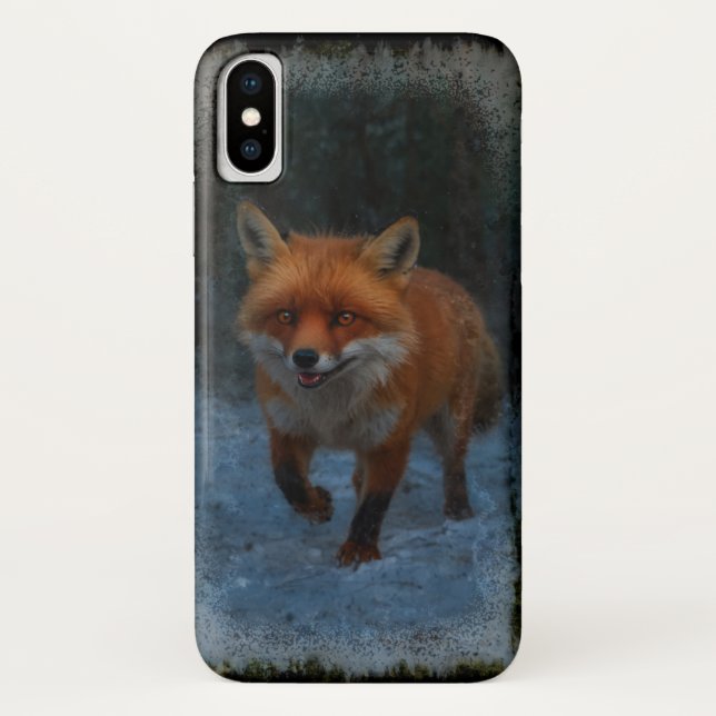 Red Fox in Winter Case-Mate iPhone Case (Back)
