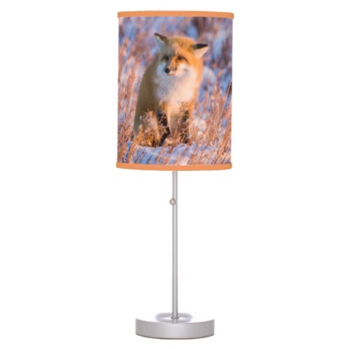 Red Fox in winter Churchill Wildlife Table Lamp