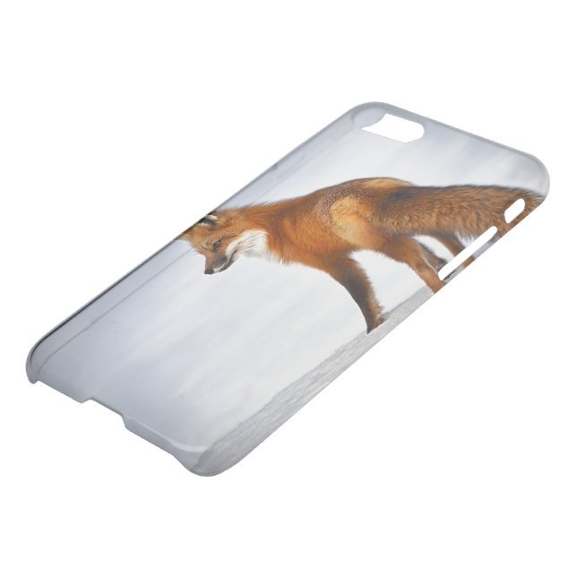 Red Fox in Winter Snow Uncommon iPhone Case (Bottom)