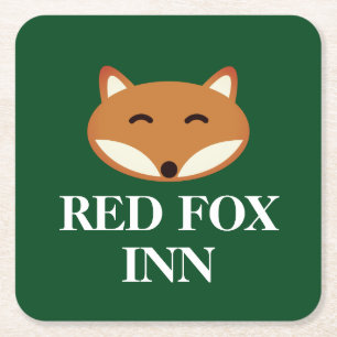 Red Fox Inn pub custom bar coasters
