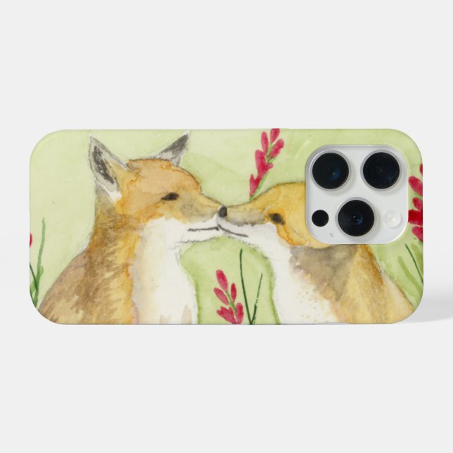 Red Fox iPhone Case (Back Horizontal)