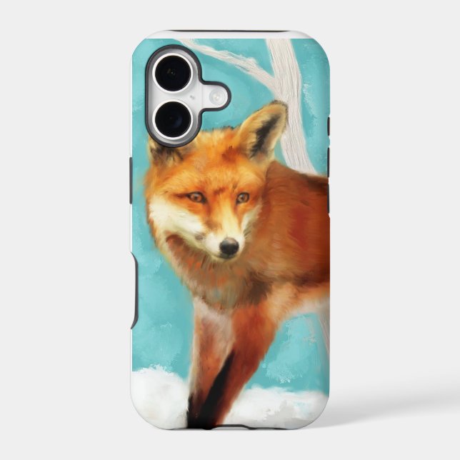 Red Fox Iphone Case (Back)