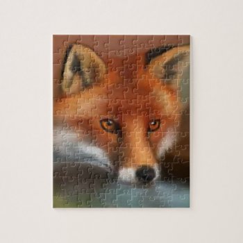Red Fox Jigsaw Puzzle by rosstreasuresetc at Zazzle