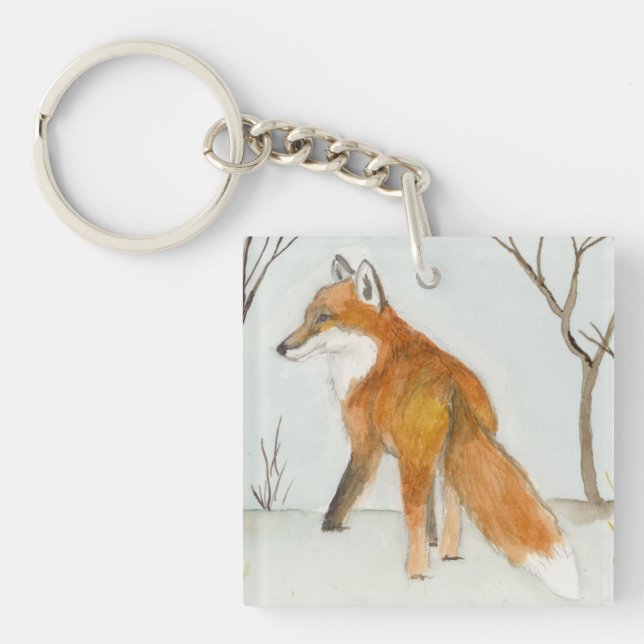 Red Fox Keychain (Front)