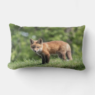 Red Fox Kit Lumbar Pillow