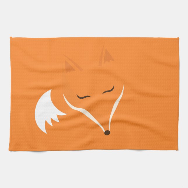 Red fox kitchen towel (Horizontal)