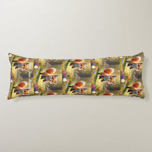 "Red Fox Kit's Antics" Body Pillow