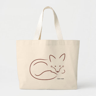 Red Fox Large Tote Bag