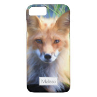 Red Fox Laying in the Grass Scenic Personalized
