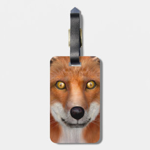 Red Fox Luggage Tag