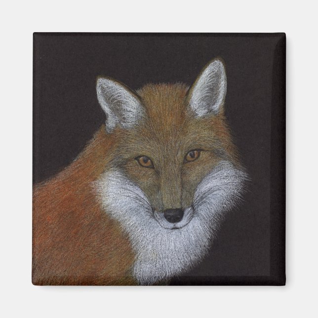 Red Fox Magnet (Front)