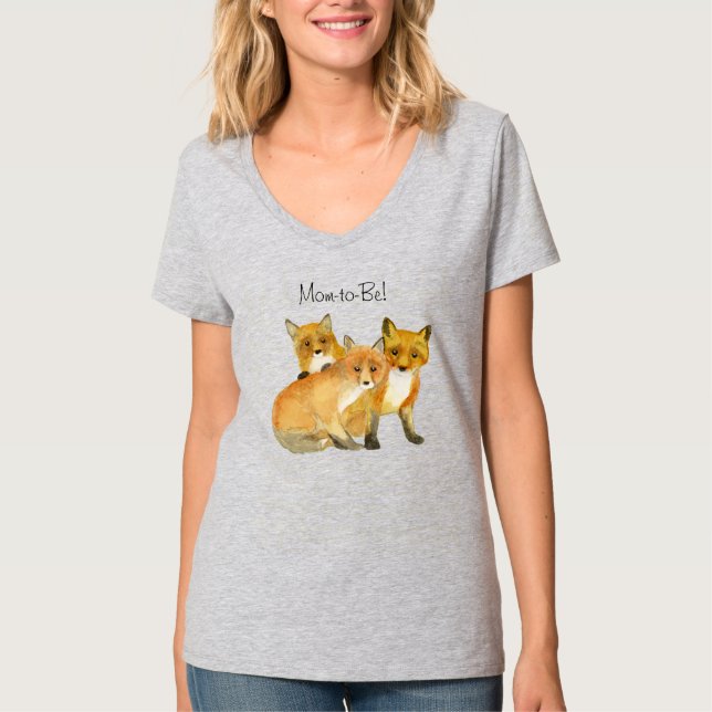 Red Fox Mom T-Shirt (Front)