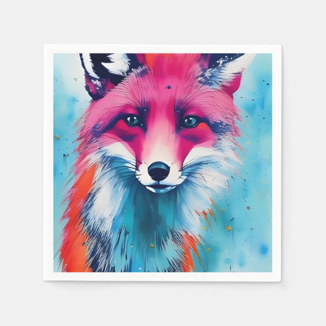 Red Fox Napkins (Front)