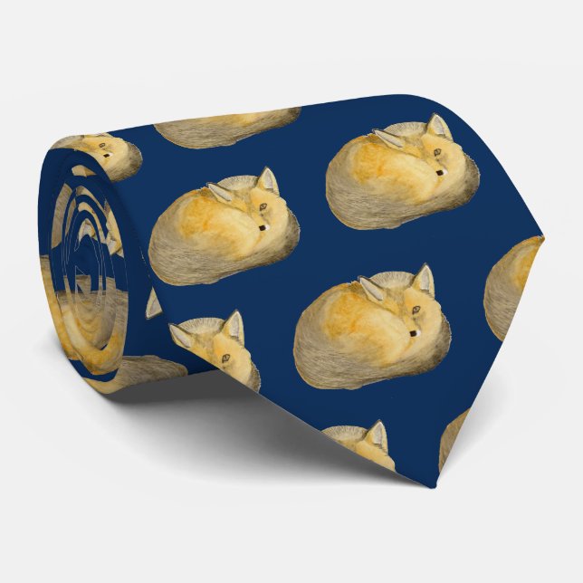 Red Fox Neck Tie (Rolled)