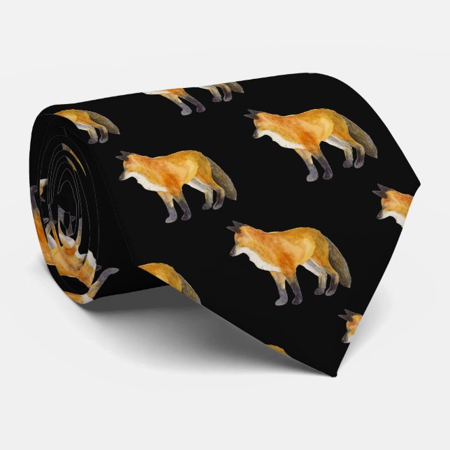 Red Fox Neck Tie (Rolled)