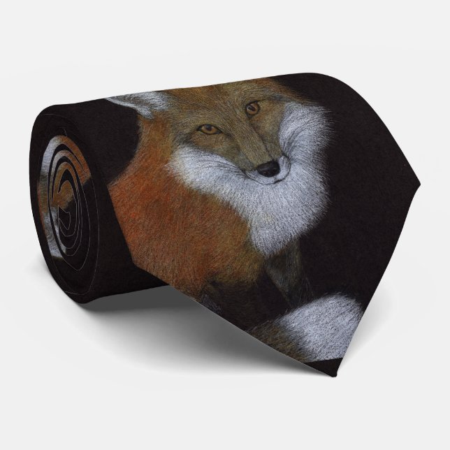 Red Fox Neck Tie (Rolled)