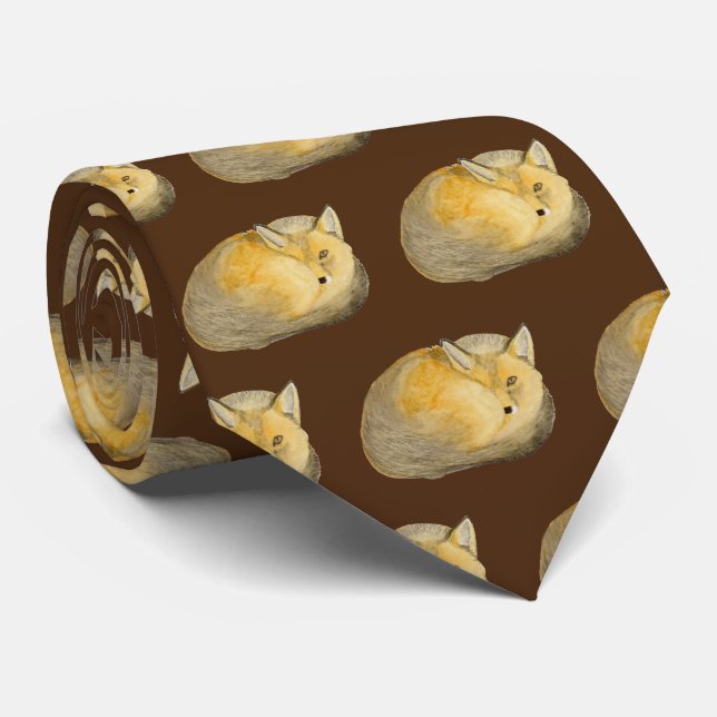 Red Fox Neck Tie (Rolled)