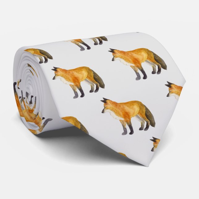Red Fox Neck Tie (Rolled)