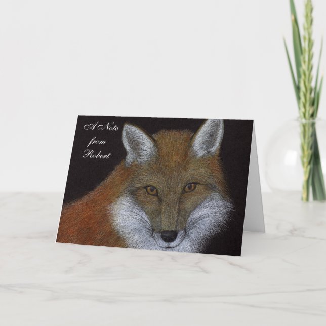 Red Fox Note Card (Front)