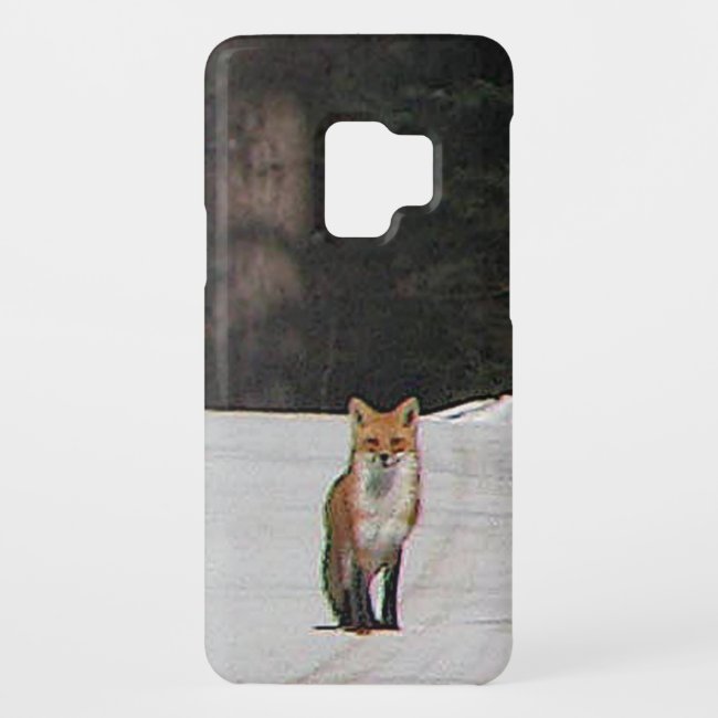 Red Fox on Winter Hilltop Galaxy S9 Case