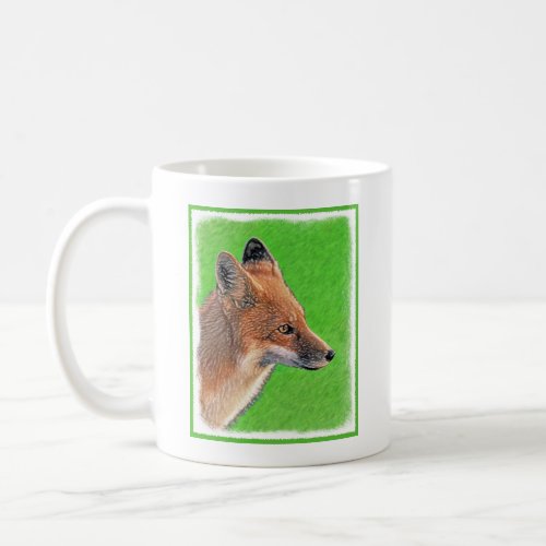 Red Fox Painting _ Original Wildlife Art Coffee Mug