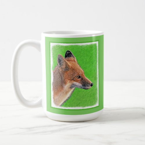 Red Fox Painting _ Original Wildlife Art Coffee Mug