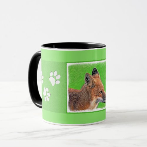 Red Fox Painting _ Original Wildlife Art Mug
