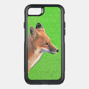Red Fox Painting - Original Wildlife Art OtterBox Commuter iPhone SE/8/7 Case