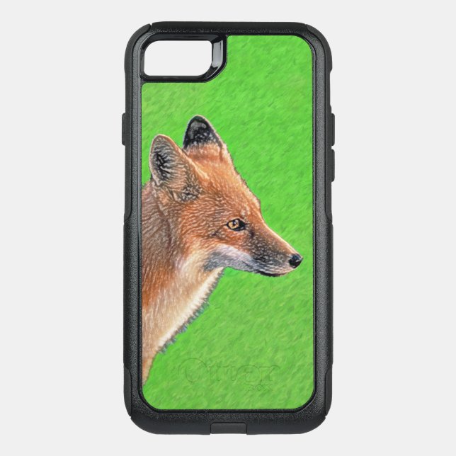 Red Fox Painting - Original Wildlife Art Otterbox iPhone Case (Back)